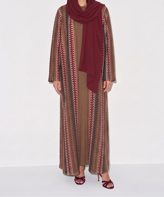 Sahara Abaya - Maroon