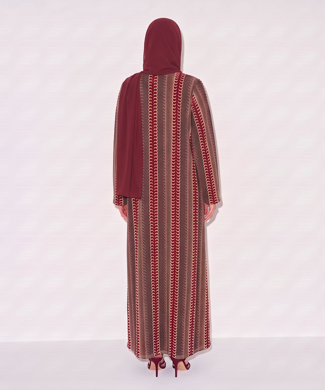 Sahara Abaya - Maroon