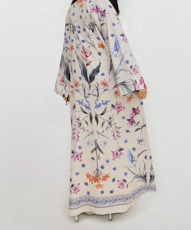 Layuna Abaya — Light Floral