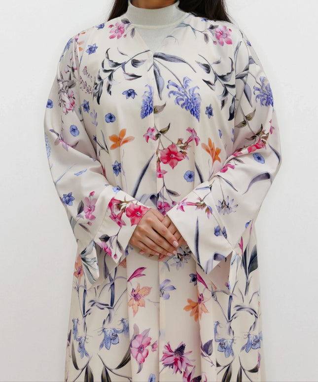 Layuna Abaya — Light Floral
